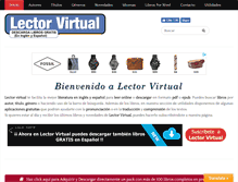 Tablet Screenshot of lectorvirtual.com